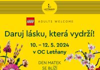 Den matek s květinami Lego