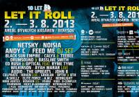 Největší elektronický festival tohoto léta Let It Roll startuje již příští víkend