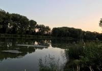 Natural Lake Tři Dvory near Kolín
