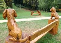 Dřevěné sochy, Luhačovice