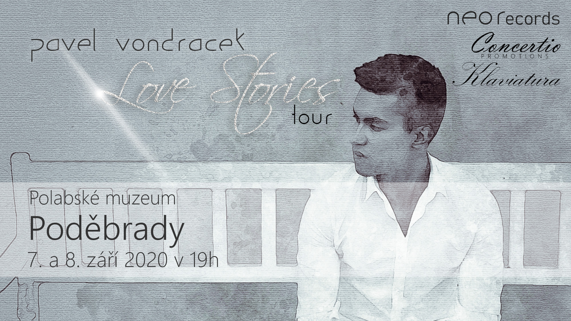 Pavel Vondráček - Love Stories Tour - koncert v Poděbradech -Polabské muzeum Poděbrady, Na Dláždění 28, Poděbrady