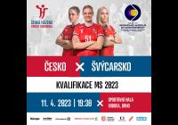 Házená Česká republika - Švýcarsko Play off o postup na MS 2023 Házená - ženy